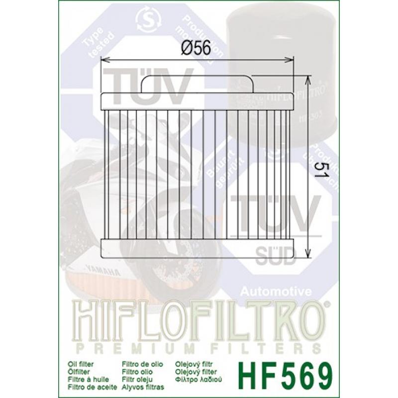 Фильтр масляный HIFLO HF569